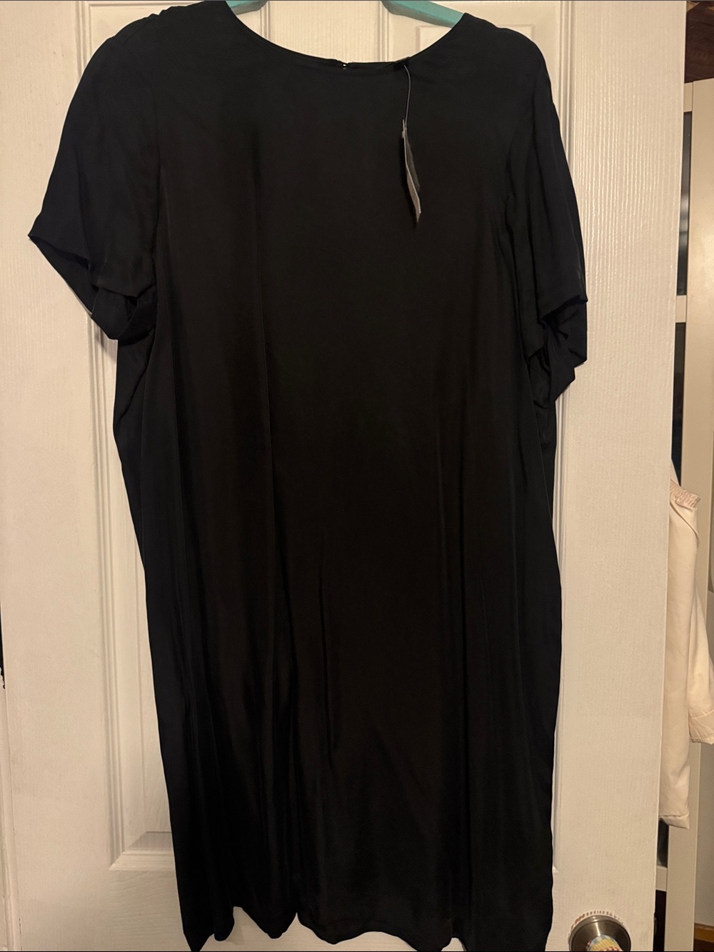 J Crew Classic Black Short Sleeve Shift Dress